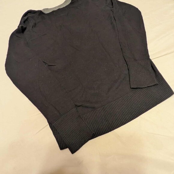 Old Navy Cardigan Womens Small/Petite Long Sleeve Black 5 Button Top - Picture 12 of 14